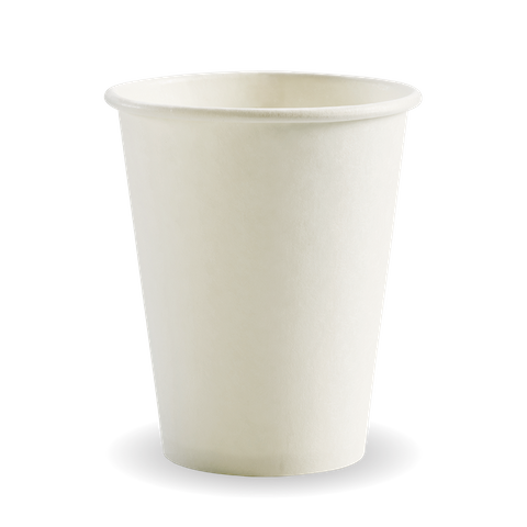 BIOCUP Single Wall CUP - 8oz (80mm) - White - 1000 - CTN ( BC-8W )
