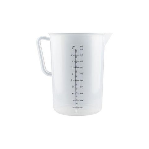 TRENTON MEASURING JUG PLASTIC - GRADUATED - 5LT - 51950 - EACH