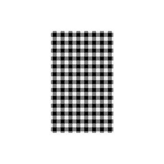GINGHAM BLACK GREASE PROOF PAPER 1/2 CUT 400X330MM ( 800227 ) - 800 - REAM