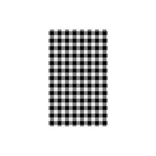 GINGHAM BLACK GREASE PROOF PAPER 1/2 CUT 400X330MM ( 800227 ) - 800 - REAM