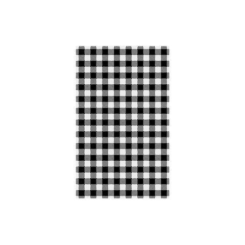 GINGHAM BLACK GREASE PROOF PAPER 1/2 CUT 400X330MM ( 800227 ) - 800 - REAM