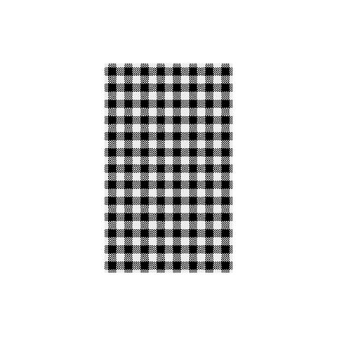 GINGHAM BLACK GREASE PROOF PAPER 1/2 CUT 400X330MM ( 800227 ) - 800 - REAM