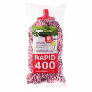 RAPID CLEAN 400G MOP HEAD - RED - 12- CTN