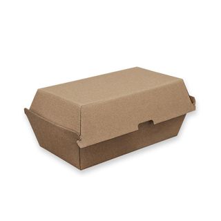 FUTURE FRIENDLY KRAFT CORRUGATED BOARD SNACK BOX - REGULAR 175x 90 x 84mm - PBSBR - 50 - SLV