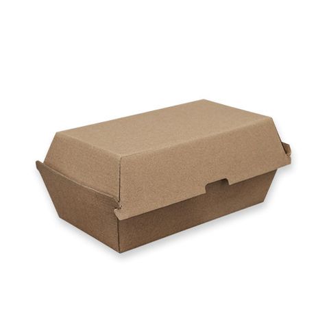 FUTURE FRIENDLY KRAFT CORRUGATED BOARD SNACK BOX - REGULAR 175x 90 x 84mm - PBSBR - 50 - SLV