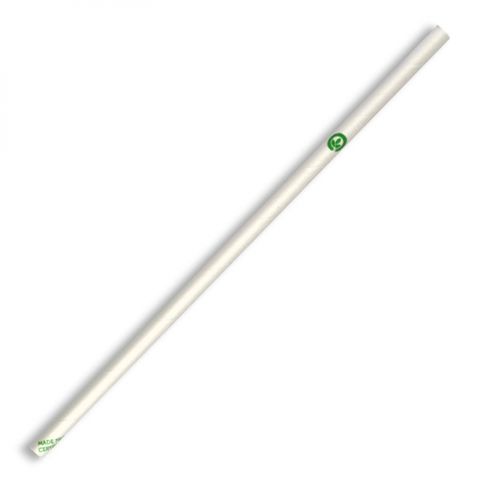 BIOPAK White 6mm Regular Biostraws - 250 - SLV ( JP-PBS-6X197-W )