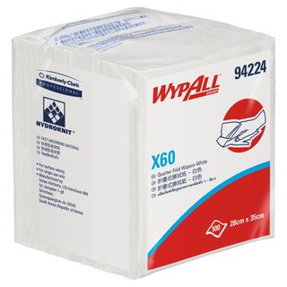 KIMBERLY CLARK -KC94224 WYPALL X60 WIPERS - 100 - PACK