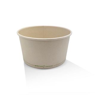 GREENMARK BAMBOO PAPER PLA COATED ICE CREAM / GELATO CUP - 120ML / 4OZ - IC4 - 1000 - CTN