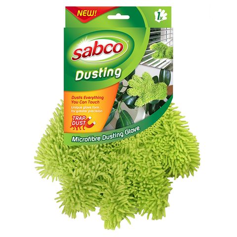 SABCO MICROFIBRE DUSTING GLOVE - GREEN ( SAB41195 ) - EACH
