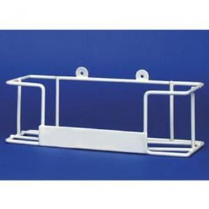 PRO-VAL WHITE SINGLE GLOVE HOLDER / DISPENSER - PVC COATED WIRE CAGE - EACH