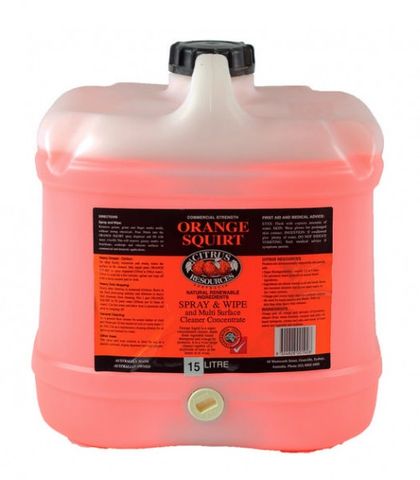 Citrus Resources " ORANGE SQUIRT " Multipurpose Spray & Wipe  -15L