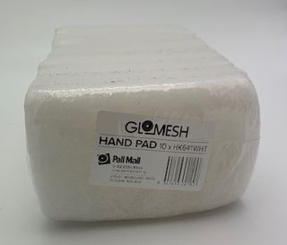 GLOMESH - WHITE  HAND PAD ( GLIT ) - SMALL - 18180 - 10 PACK