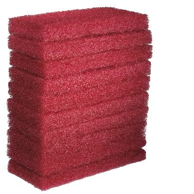 OATES EAGER BEAVER - GLIT PAD - RED - LARGE - 10 PACK