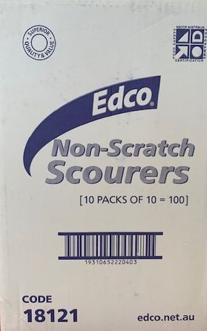 EDCO WHITE NON SCRATCH SCOURER 230x150 - 18121 -100-MASTER BOX