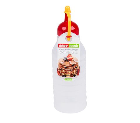 DECOR 500ML SAUCE BOTTLE (RED CAP) - 6 - CTN