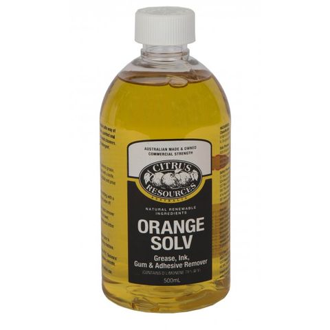 Citrus Resources " ORANGE SOLV " Water Soluble Solvent Cleaner - 500ml - EACH
