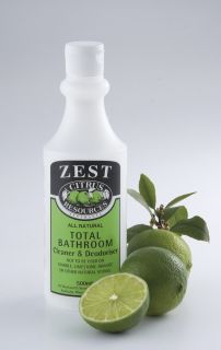 PRINTED CITRUS RESOURCES BOTTLE - TOTAL BATHROOM - ZEST - 500ML -EACH