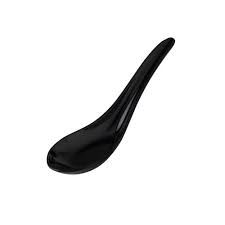 RYNER MELAMINE CHINESE SPOONS 150MM - BLACK - 91208-BK - 48 - CTN