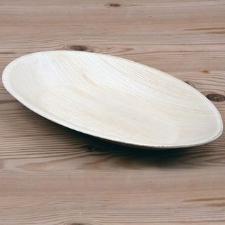 ONE TREE PALM LEAF ECO PLATE OVAL 270MM ( ECOPL2716OV ) - 25 - SLV