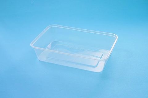 GENFAC G 500ml RECTANGULAR PLASTIC CONTAINER - 50 - SLV