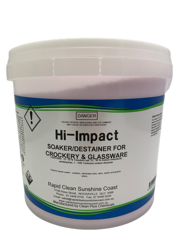 HI - IMPACT Soaker / Destainer for Crockery & Glassware Powder - 5KG