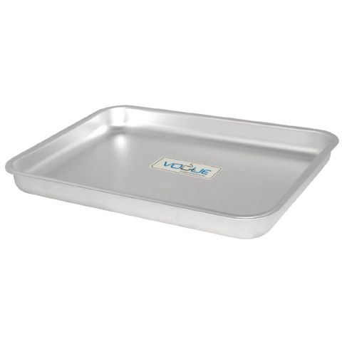 VOGUE ALUMINIUM BAKEWELL PAN 610mm L x 455mm W x 40mm H - K437 - EACH