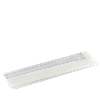 DETPAK WHITE BAGUETTE WINDOW BAG ( B991S0001 ) 390X110X35 - 400 - CTN