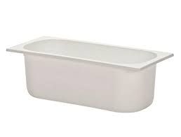 5L WHITE ICE CREAM CONTAINER ONLY - RECTANGULAR - EACH
