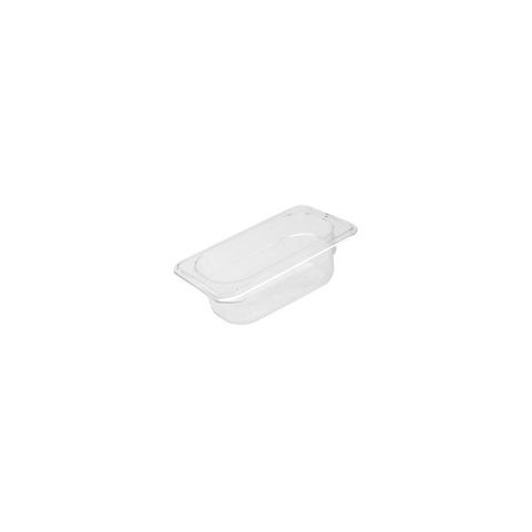 GASTRONORM POLYCARB FOOD PAN CLEAR 1/9 SIZE 65MM DEEP - 852902 - EACH