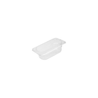 GASTRONORM POLYCARB FOOD PAN CLEAR 1/9 SIZE 100MM DEEP - 852904 - EACH