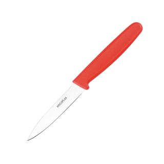 HYGIPLAS 3" PARING KNIFE RED HANDLE - C542 - EACH
