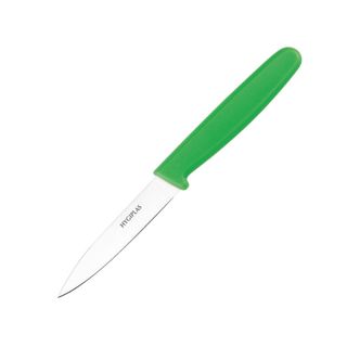 HYGIPLAS 3" PARING KNIFE GREEN HANDLE - C545 - EACH
