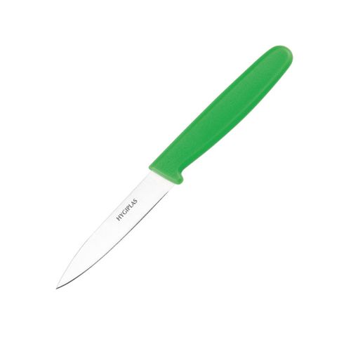 HYGIPLAS 3" PARING KNIFE GREEN HANDLE - C545 - EACH