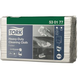 TORK HEAVY DUTY CLEANING CLOTH FOLDED W4 LARGE ( 53 01 77 ) - 300 - CTN