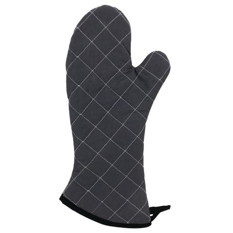 VOGUE FLAME RETARDANT CHARCOAL OVEN MITT 430MM LONG - CL582 - EACH