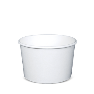 DETPAK 16OZ WHITE CARDBOARD BOWL 470ML - 50 - SLV