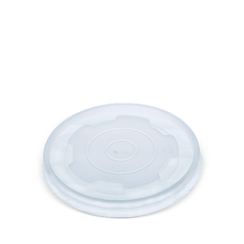 DETPAK 12/16/20/24oz FLAT PP NATURAL LID - 50 - SLV