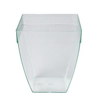 CLEAR COVER TO SUIT DISPOSABLE SQUARE BULGED DESSERT DISH - 100 - PACK