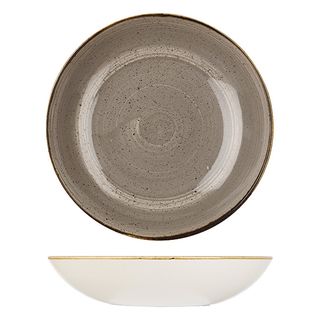 BOWL COUPE 310MM CHURCHILL STONECAST PEPPERCORN GREY - 9975631-P - 6 - CTN