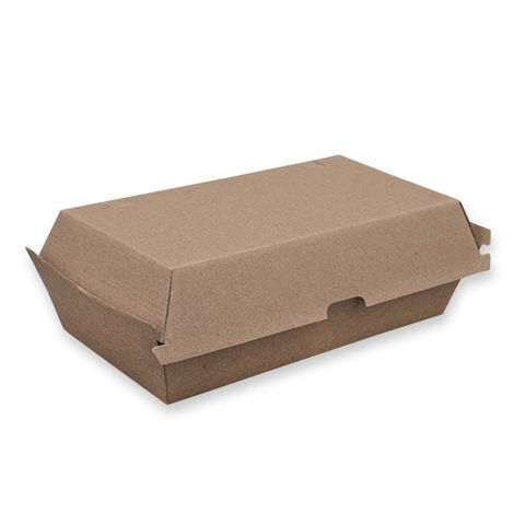 FUTURE FRIENDLY KRAFT CORRUGATED BOARD SNACK BOX - LARGE 205 x 107 x 77mm - PBSBL - 200 - CTN