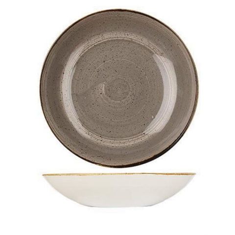 BOWL COUPE 248MM CHURCHILL STONECAST PEPPERCORN GREY - 9975625-P - 12 - CTN