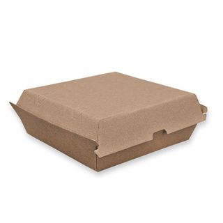 FUTURE FRIENDLY KRAFT CORRUGATED BOARD DINNER BOX 178 x 160 x 80mm - ABDB - 150 - CTN