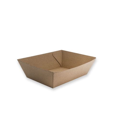 FUTURE FRIENDLY KRAFT CORRUGATED BOARD OPEN TRAY # 1 - 131 x 91 x 50mm - PBT1 - 500 - CTN