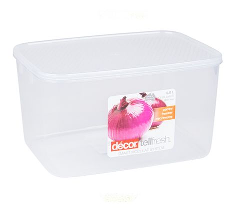DECOR 6L TELLFRESH OBLONG CONTAINER - 207560 -  EACH