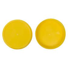 LID TO SUIT 380ML ROUND CONTAINER ( HONEY ) - YELLOW - EACH