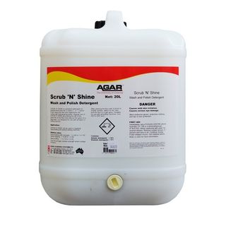 AGAR SCRUB N SHINE - FLOOR CLEANER / RESTORER - 20L