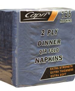 CAPRI DINNER 2PLY 1/4 (QUARTER FOLD) DARK BLUE NAPKINS - 1000 - CTN