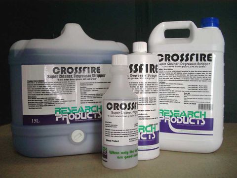 PRINTED RESEARCH BOTTLE - CROSSFIRE -500ML -EACH