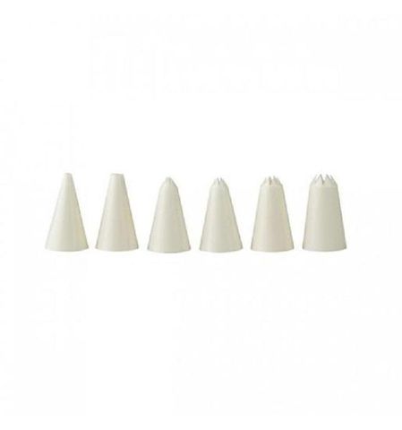 PASTRY DECORATING PIPING BAG TUBE NOZZLE SET - PLASTIC - 50506 - SET