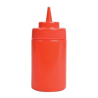 WIDE NECK RED SQUEEZE BOTTLE - 360ML - 45281 -36 -CTN